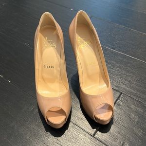 Christian Louboutin open toe pumps